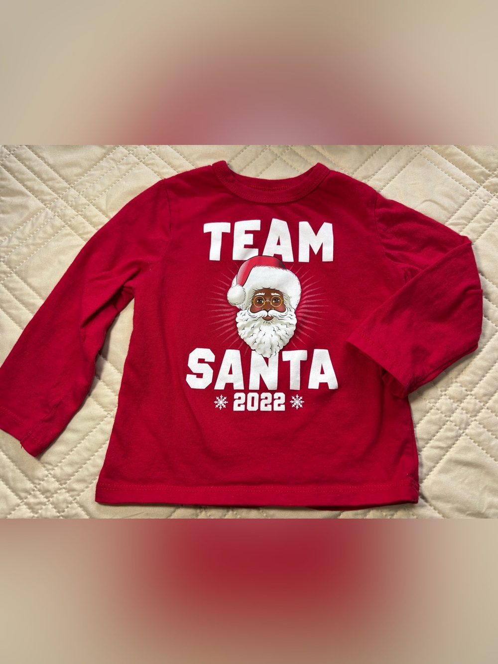 Children’s Place 12-18M 'Team Santa 2022' Graphic Tee